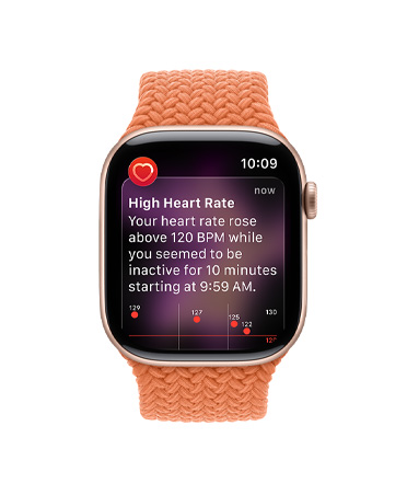 Pemberitahuan detak jantung tinggi