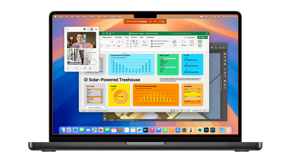 A Mac screen showing several open apps including Webex and Excel.