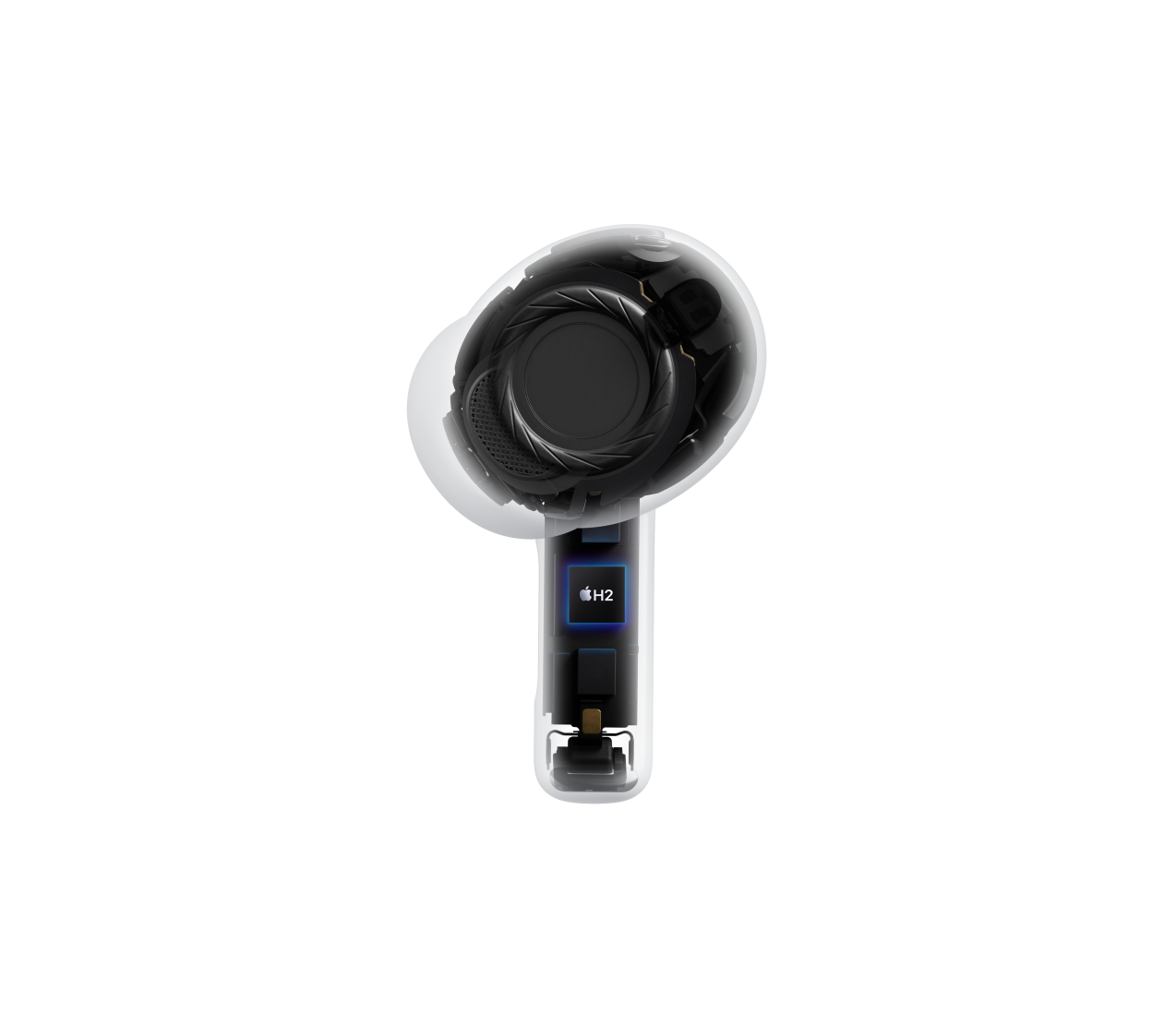 AirPods Pro 3, headphone nirkabel, bening, arsitektur internal