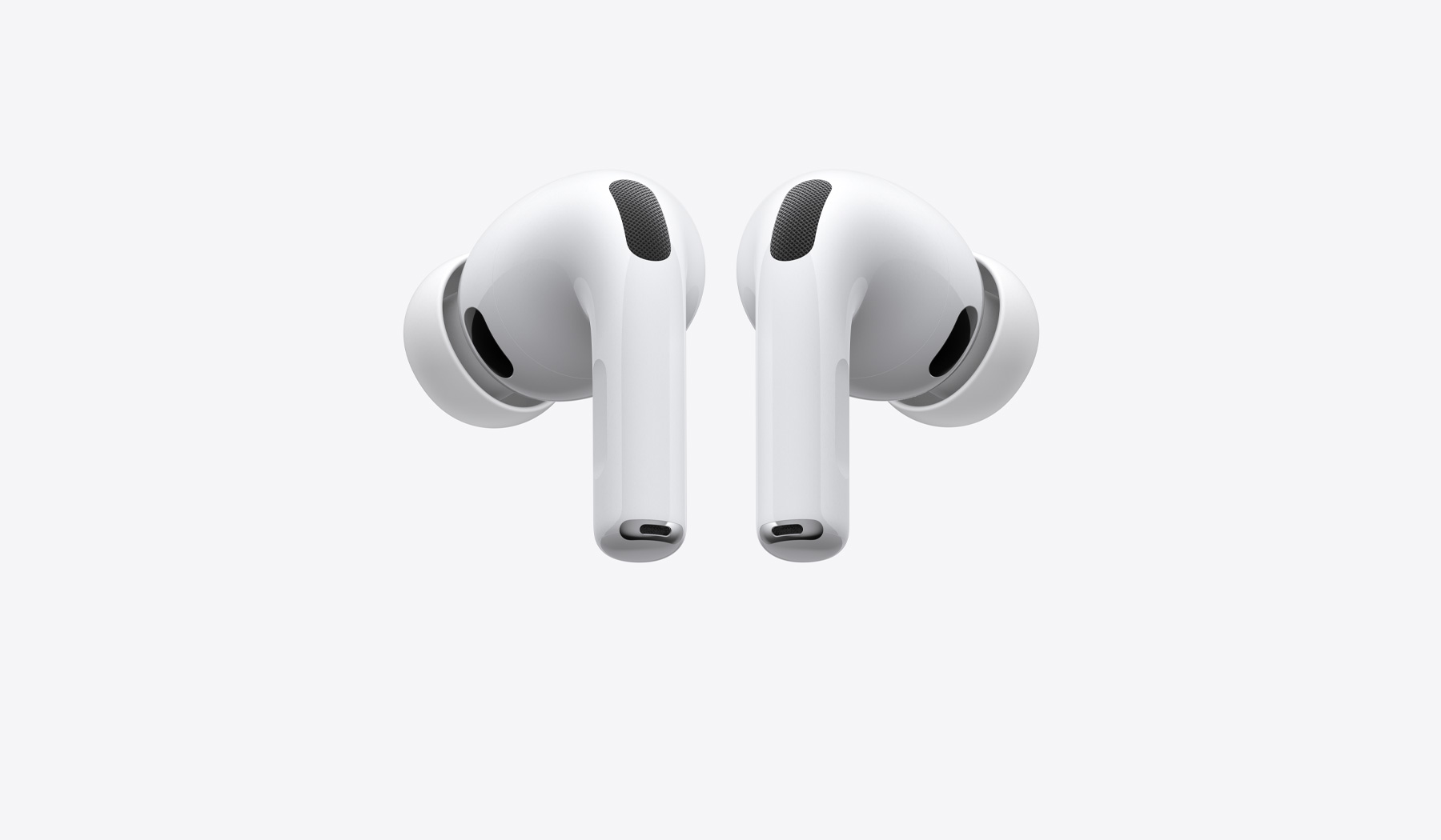 AirPods Pro 3, headphone nirkabel kiri dan kanan, warna putih, eartip silikon