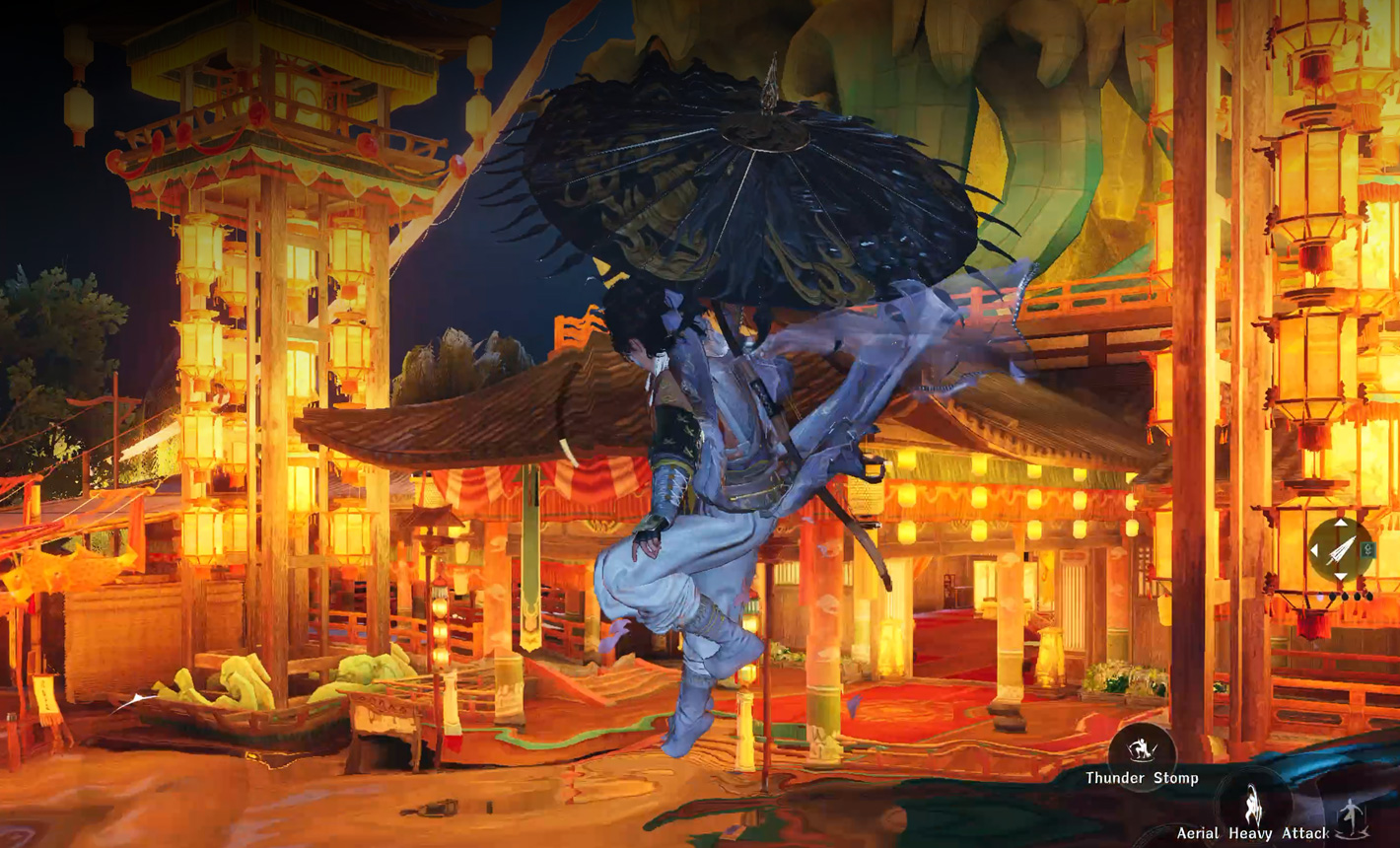 Gambar grafis video game aksi Where Winds Meet