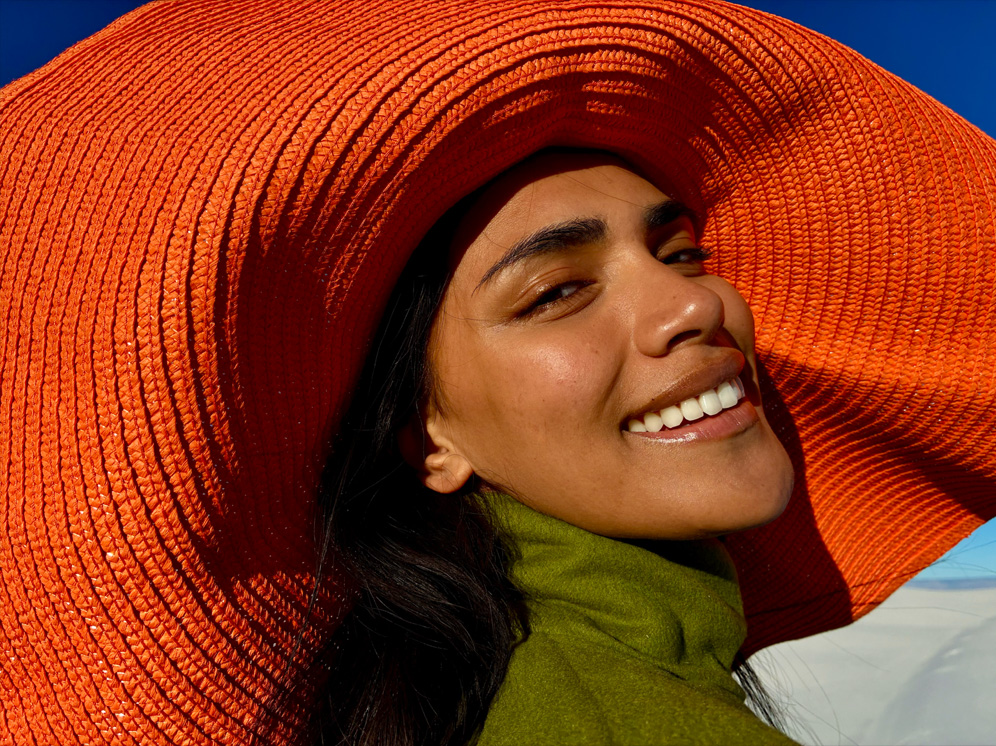 Inimese foto, mis on tehtud 1x Fusion kaamerarežiimiga.