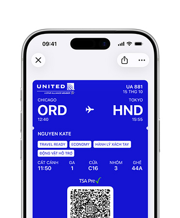 Nửa trên của màn hình iPhone hiển thị ID Kỹ Thuật Số được lưu trữ trong ứng dụng Ví
